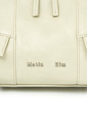 WIDE NEMO SHOULDER BAG IN LIGHT BEIGE image 10