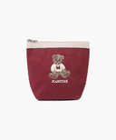 DOODLE BEAR POUCH IN BURGUNDY image 5