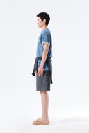 APPLIQUE FELT LOGO TOP FOR MEN IN BLUE image 7