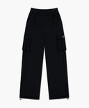 CLASSIC LOGO ONE TUCK CARGO SWEAT PANTS IN BLACK image 13