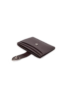 WESTERN BUCKLE CARD WALLET IN BROWN image 9
