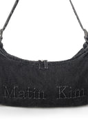 MATIN DUST DENIM SIDE POCKET BAG IN BLACK image 4