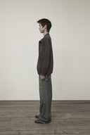 STITCH POINT HIGH NECK JUMPER IN BROWN image 11