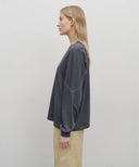 INCISION DYEING LONG SLEEVE IN NAVY image 2
