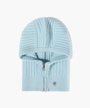 CLASSIC LOGO ZIP UP BALACLAVA IN SKY BLUE
