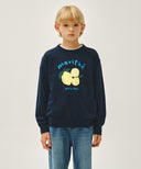 KIDS CITRON KNIT PULLOVER IN NAVY image 11