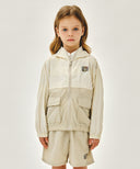 KIDS BEAR CLASSIC LOGO WINDBREAKER IN BEIGE image 12