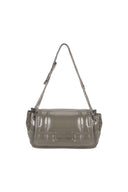 GLOSSY QUILTING MEDIUM CHAIN BAG IN GRAY image 1