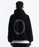 ARC BACK LOGO HOODIE IN BLACK