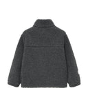 ENFANT FLEECE JACKET IN CHARCOAL GREY