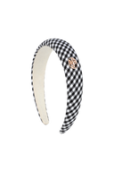 KIDS W CIRCLE LOGO HAIR BAND IN BLACK