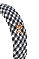 KIDS W CIRCLE LOGO HAIR BAND IN BLACK