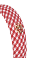 KIDS W CIRCLE LOGO HAIR BAND IN RED