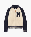 COLOR BLOCK RAGLAN CARDIGAN IN NAVY