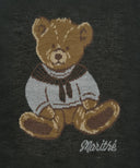 DOODLE BEAR SWEATER IN CHARCOAL GREY