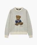 DOODLE BEAR SWEATER IN IVORY