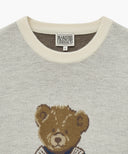 DOODLE BEAR SWEATER IN IVORY
