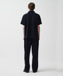 M HAIRY COLLAR TEE IN NAVY