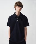 M HAIRY COLLAR TEE IN NAVY