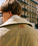 FAUX FUR LONG COAT IN BEIGE