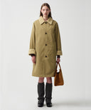 FAUX FUR LONG COAT IN BEIGE