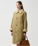 FAUX FUR LONG COAT IN BEIGE