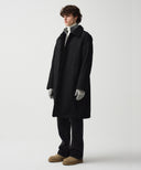 FAUX FUR LONG COAT IN BLACK