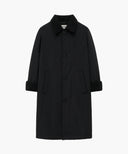 FAUX FUR LONG COAT IN BLACK