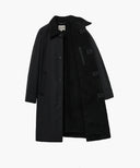 FAUX FUR LONG COAT IN BLACK