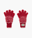 CLASSIC LOGO FLUFFY GLOVE IN RED