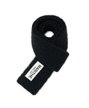 REGULAR LOGO TIE MUFFLER IN BLACK