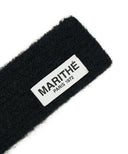 REGULAR LOGO TIE MUFFLER IN BLACK