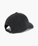 DENIM WASHING CLASSIC LOGO COVERED CAP IN WASHED BLACK
