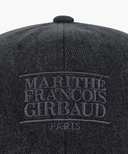 DENIM WASHING CLASSIC LOGO COVERED CAP IN WASHED BLACK