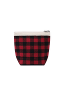 CLASSIC LOGO POUCH (FLANNEL) IN RED