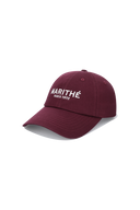 REGULAR LOGO STITCH BALL CAP IN BURGUNDY