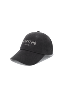 REGULAR LOGO BRUSHED COTTON COVERED CAP IN CHARCOAL GREY