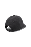 REGULAR LOGO BRUSHED COTTON COVERED CAP IN CHARCOAL GREY