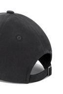 REGULAR LOGO BRUSHED COTTON COVERED CAP IN CHARCOAL GREY