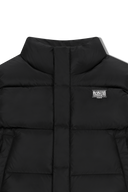 W CLASSIC LOGO CROP DOWN VEST IN BLACK