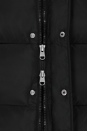 W CLASSIC LOGO CROP DOWN VEST IN BLACK