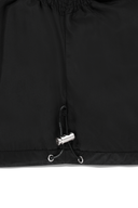 W CLASSIC LOGO CROP DOWN VEST IN BLACK