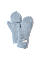 CLASSIC LOGO MITTENS IN ASH BLUE