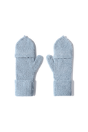 CLASSIC LOGO MITTENS IN ASH BLUE