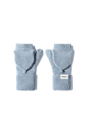 CLASSIC LOGO MITTENS IN ASH BLUE