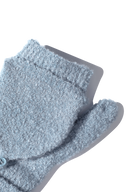 CLASSIC LOGO MITTENS IN ASH BLUE