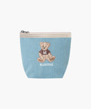 DOODLE BEAR POUCH IN BLUE
