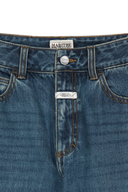 W SLIM STARIGHT DENIM PANTS IN DARK BLUE