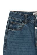 W SLIM STARIGHT DENIM PANTS IN DARK BLUE