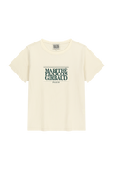 W CLASSIC LOGO TEE IN CREAM
